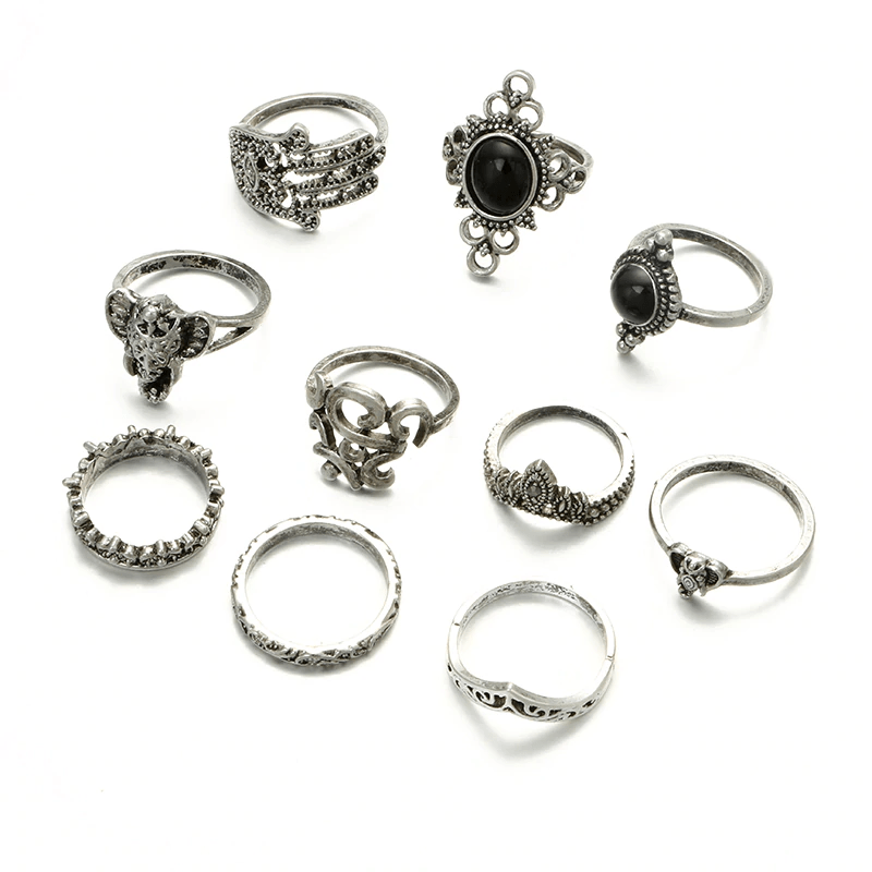 set de anillos para mujer